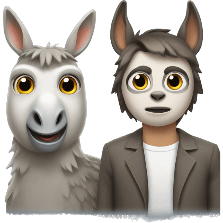 owl and donkey emoji