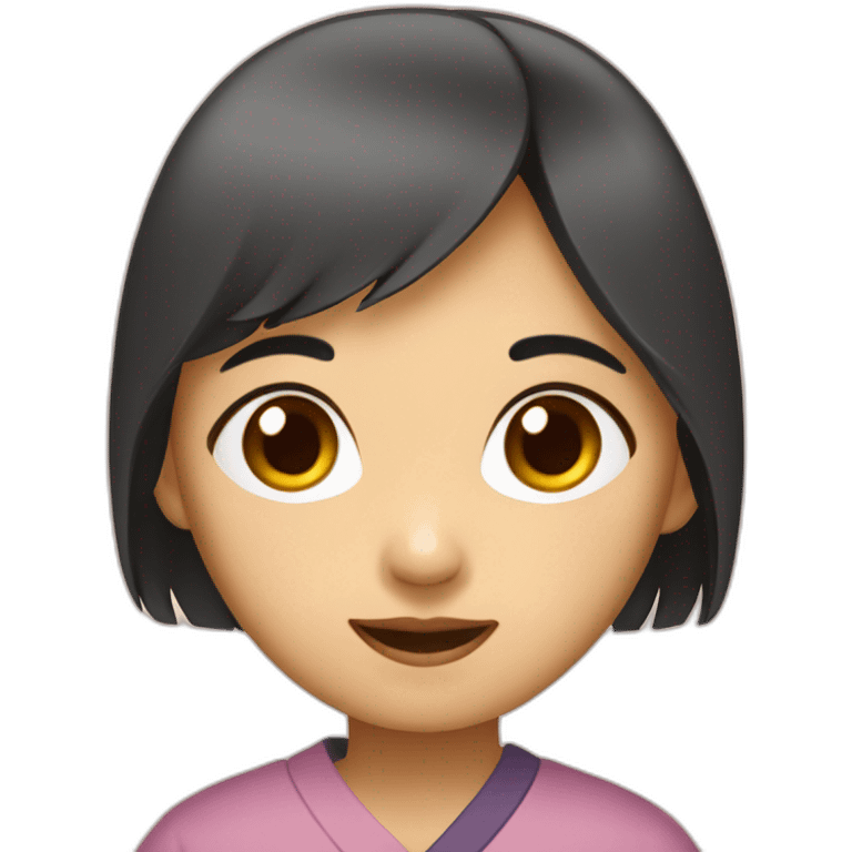 une fille asiatique  emoji