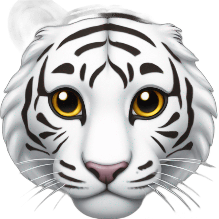 pop white tiger emoji