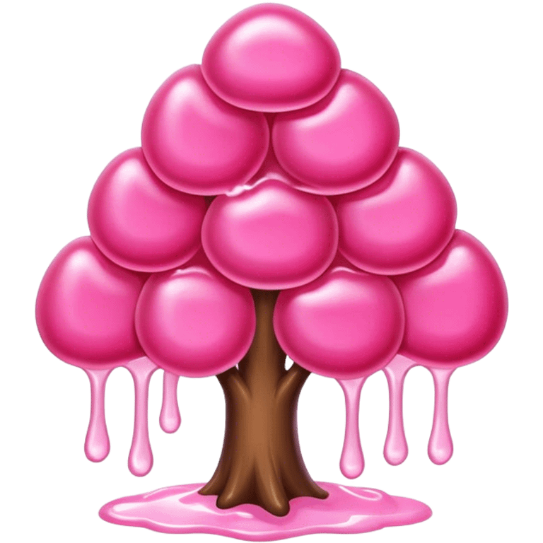 pink tree jelly candy emoji