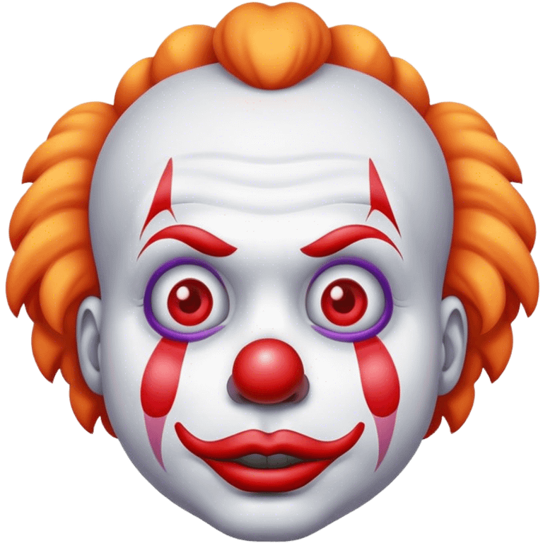 A sad clown emoji