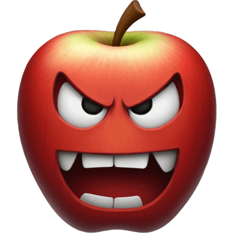 Evil Apple logo emoji