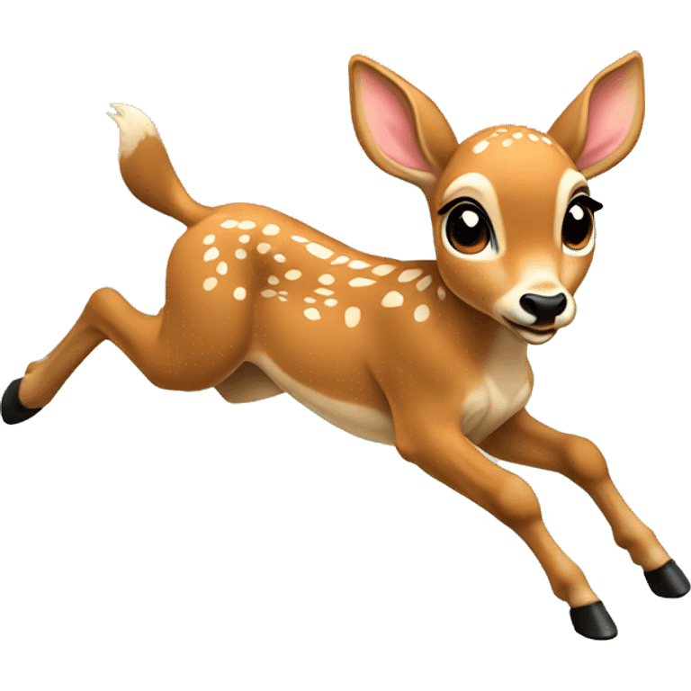 Fawn jumping  emoji