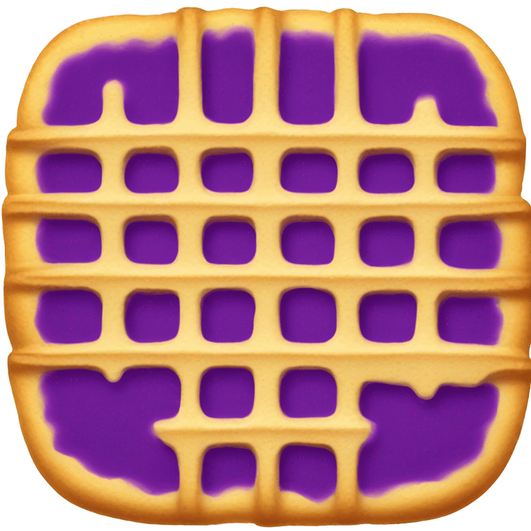 Purple waffle emoji