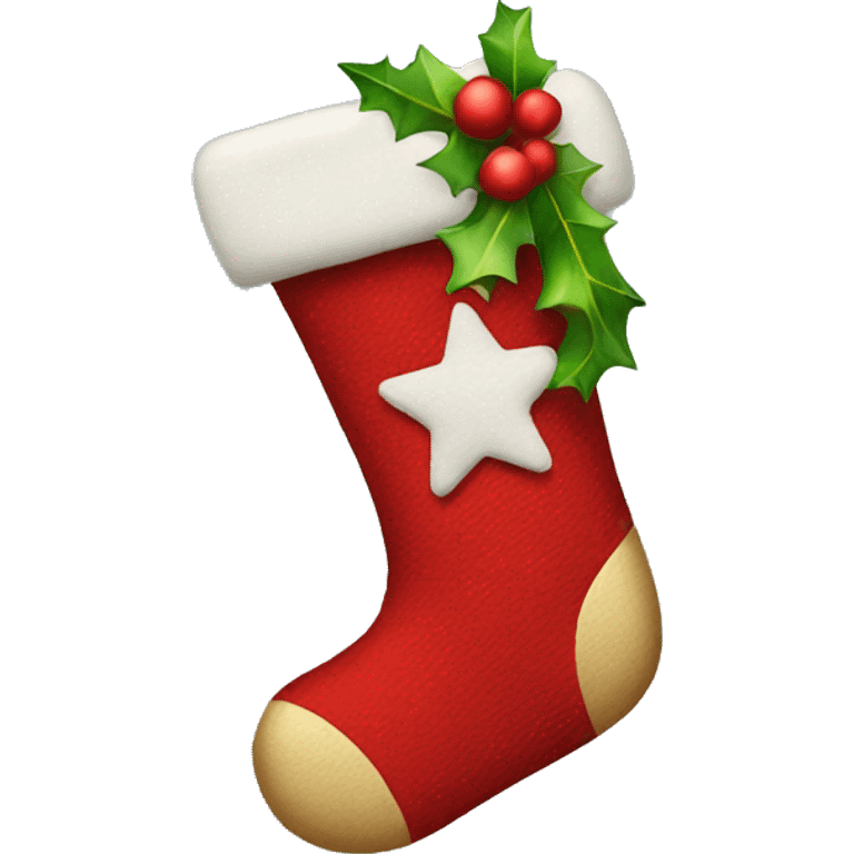 Christmas stocking emoji