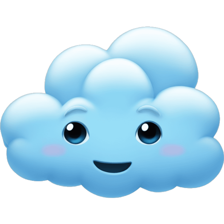 pale blue cloud emoji