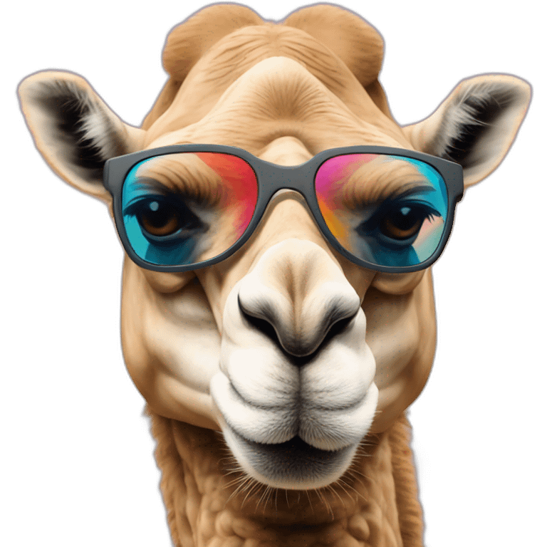 camel wearing 3d glasses emoji