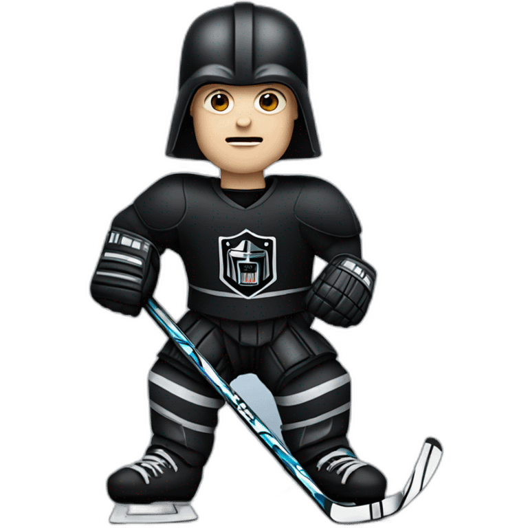 Darth Vader ice hockey player emoji