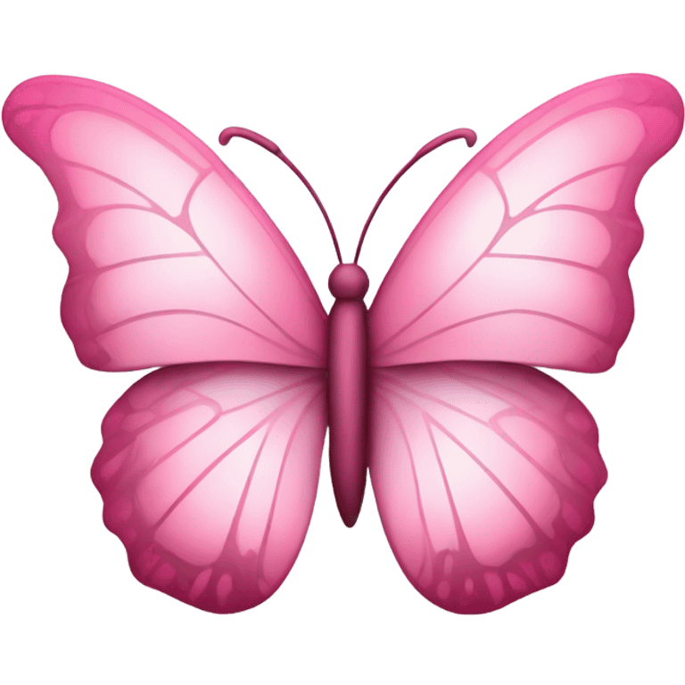 Pink butterfly emoji