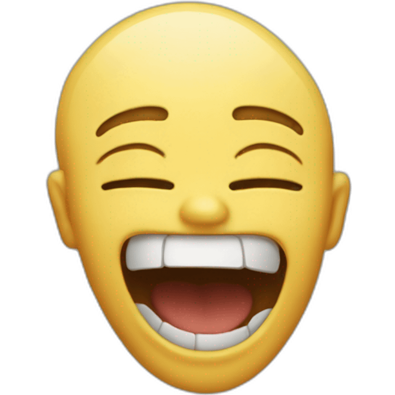 An emoji who is dead of laughing emoji