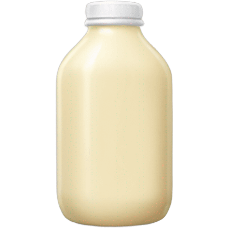 One mayonnaise sauce bottle with no face emoji