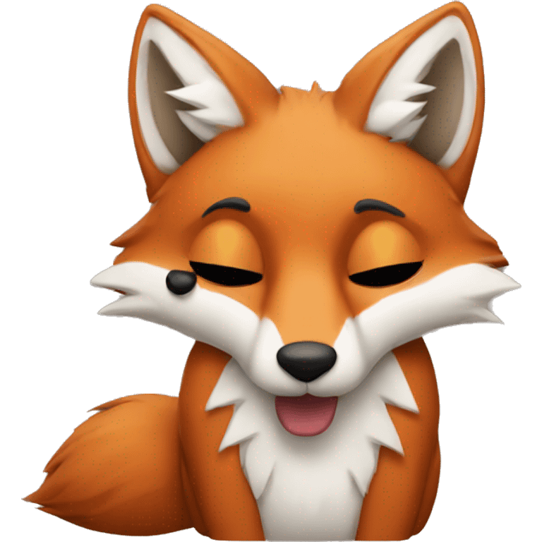 Drunk fox emoji