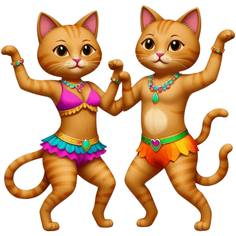 Cats salsa dancing in Miami emoji