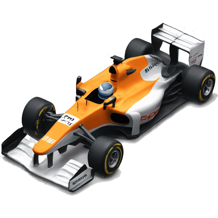 McLaren Formula 1 car - number 4 emoji