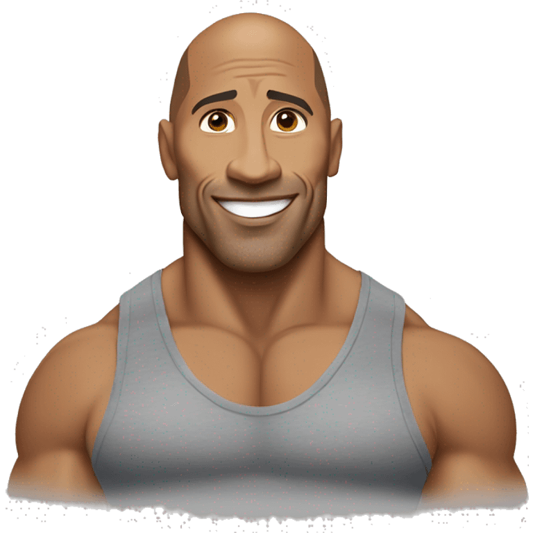 dwayne johnson’s singulier look emoji