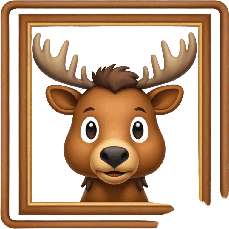 Moosehide on frame emoji