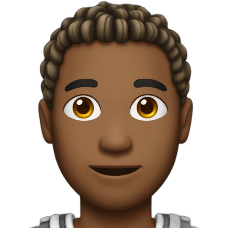 Guy with cornrow emoji