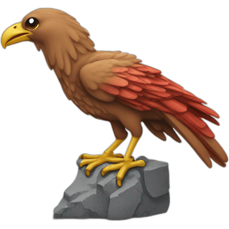 Liver bird crumbling emoji