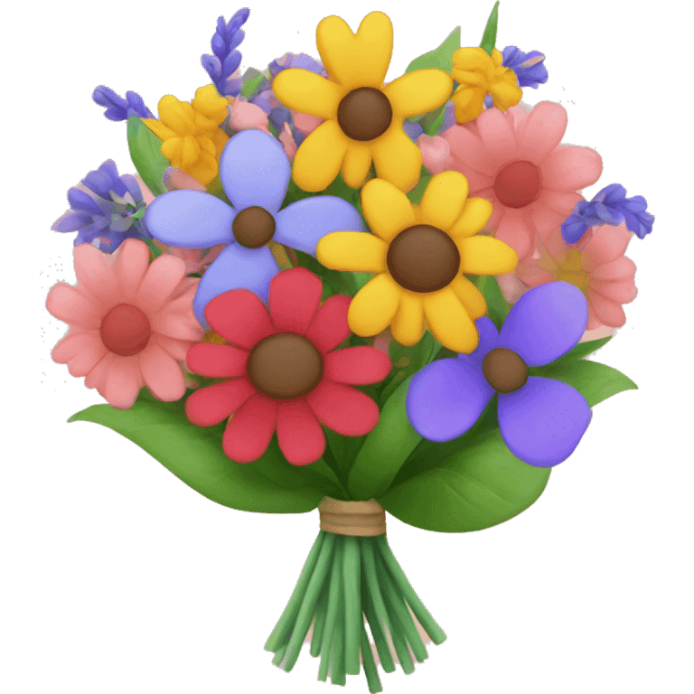 colorful flowers in a bouquet  emoji