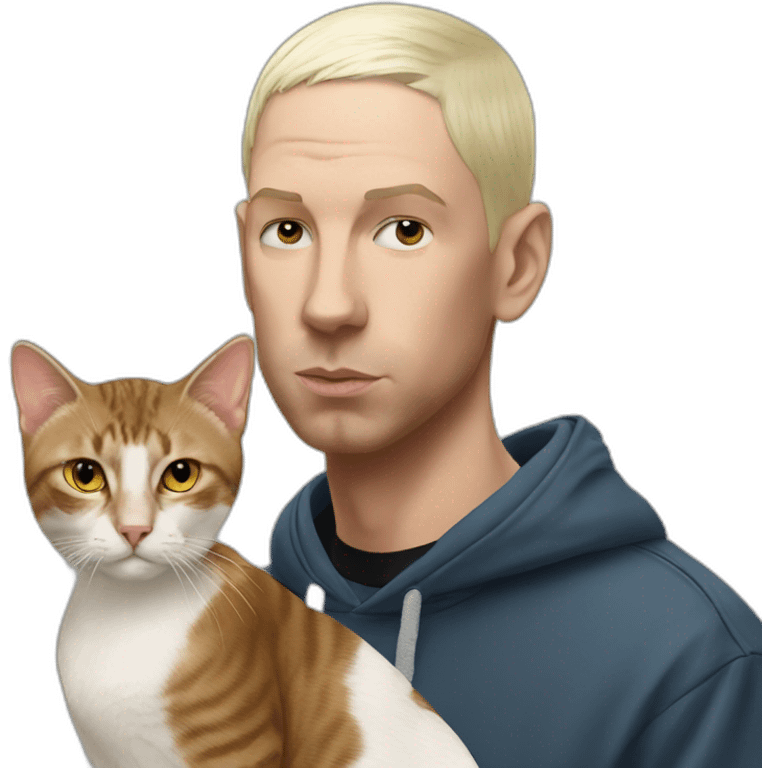 eminem with cat emoji