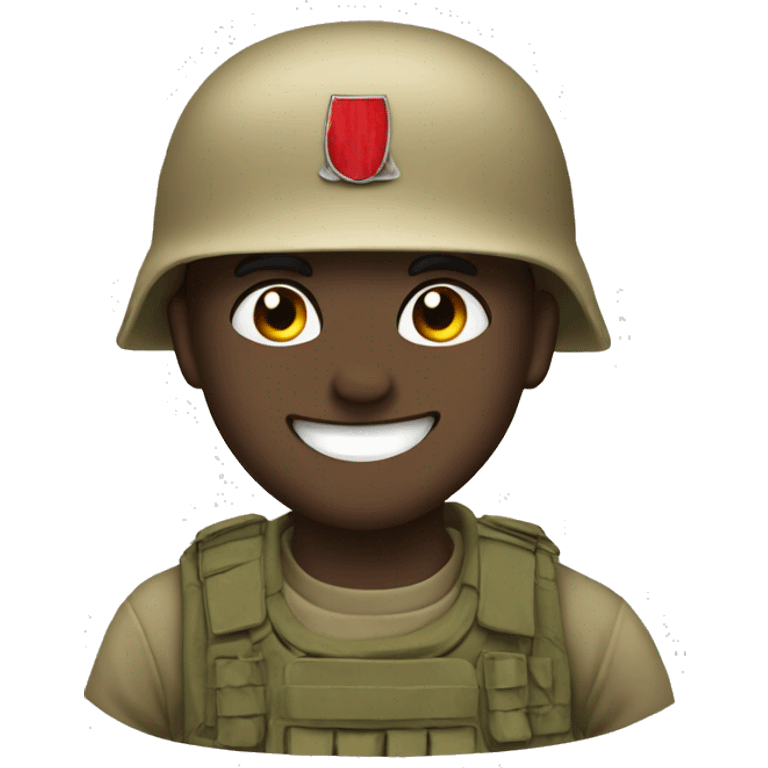 3 happy soldiers emoji