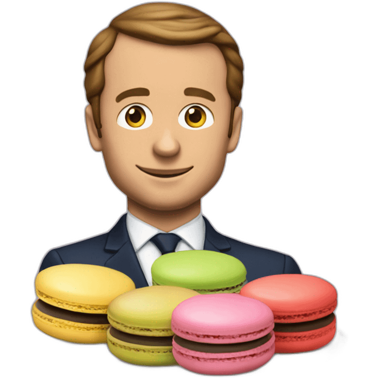 macron en macaron emoji