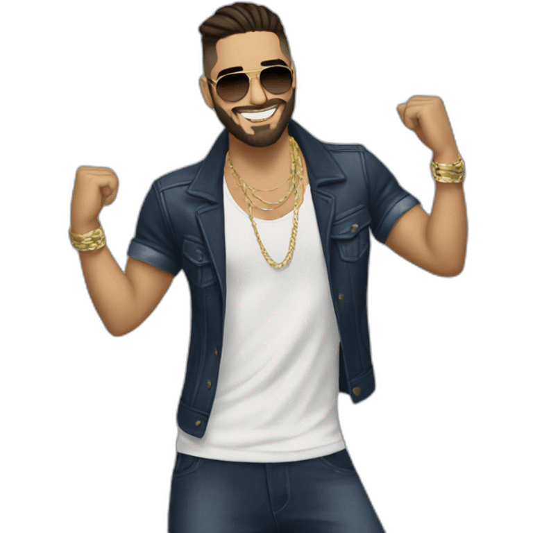 Dancing Maluma emoji