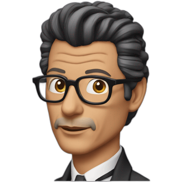 jeff goldblum black hair emoji