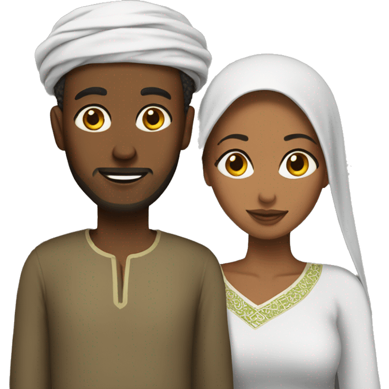 Traditional somali couple emoji