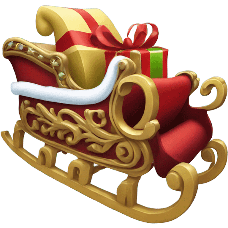 Santa’s sleigh emoji