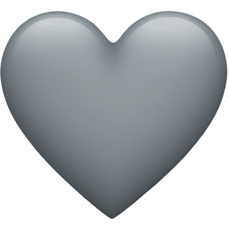 Gray heart emoji