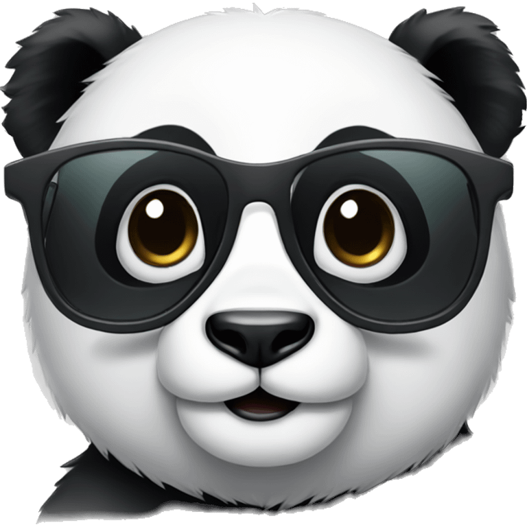 Panda with glasses emoji