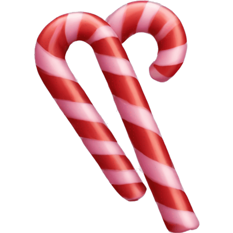 Pink candy cane emoji