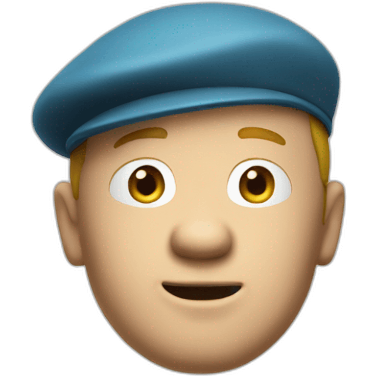 Tintin face emoji