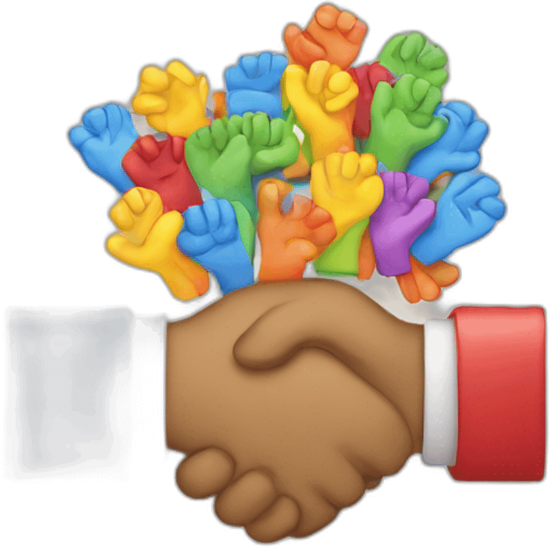 Shake hands colorful  emoji