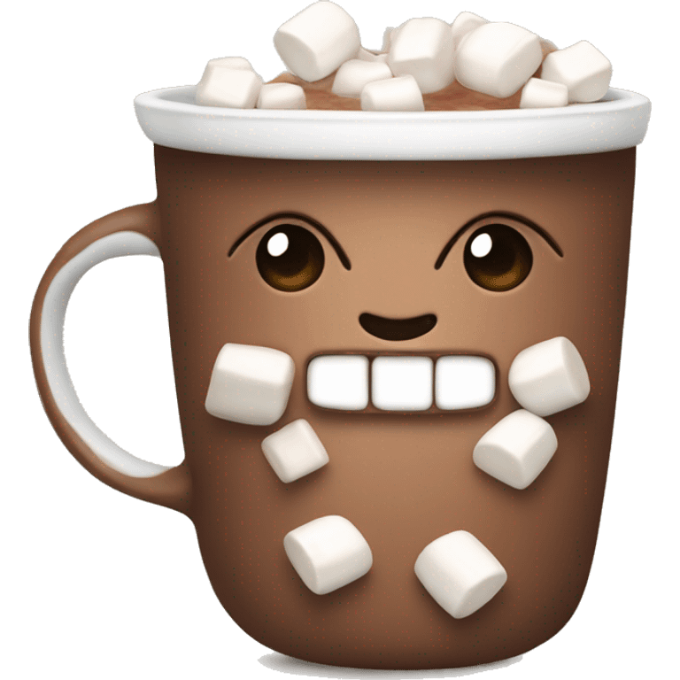 Hot cocoa with marshmallows emoji