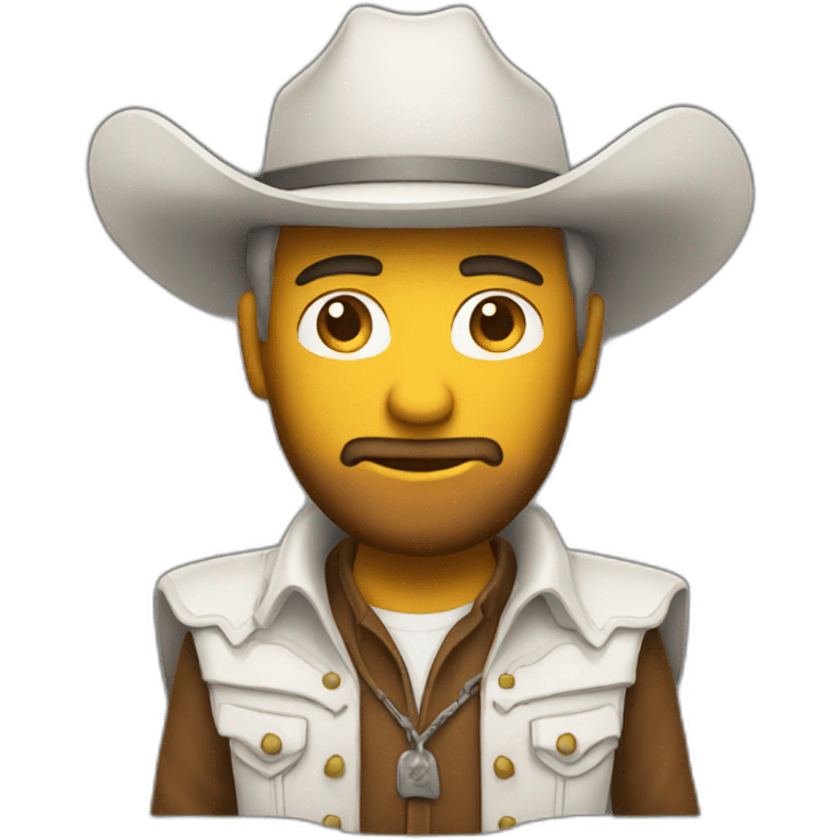 white cowboy shrug emoji