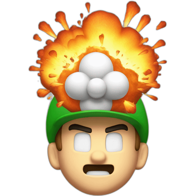 exploding head mario emoji