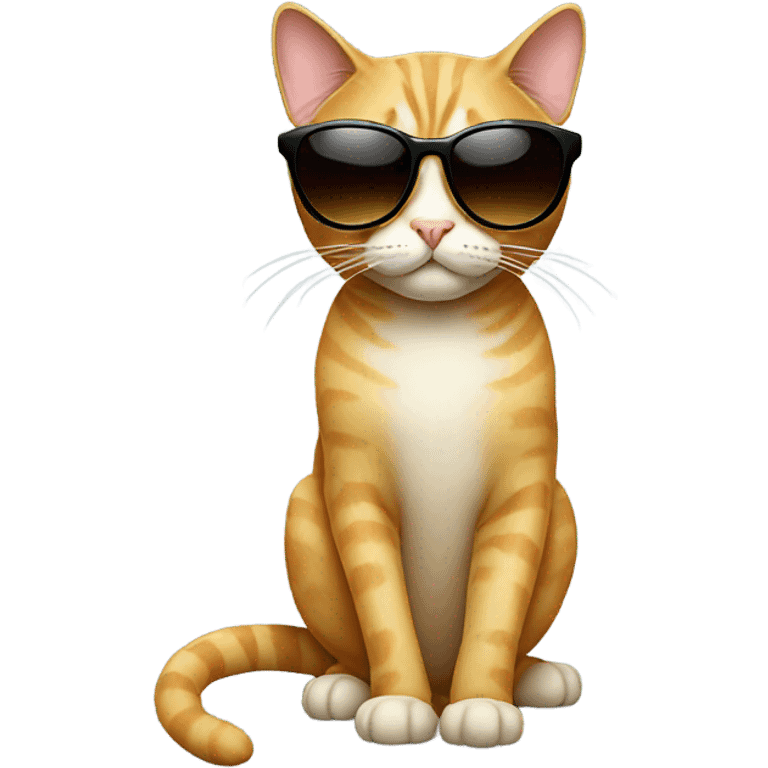 Cat with sunglasses emoji