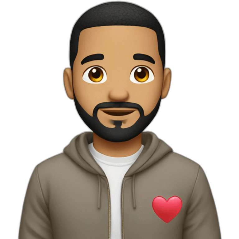 drake with heart hir emoji