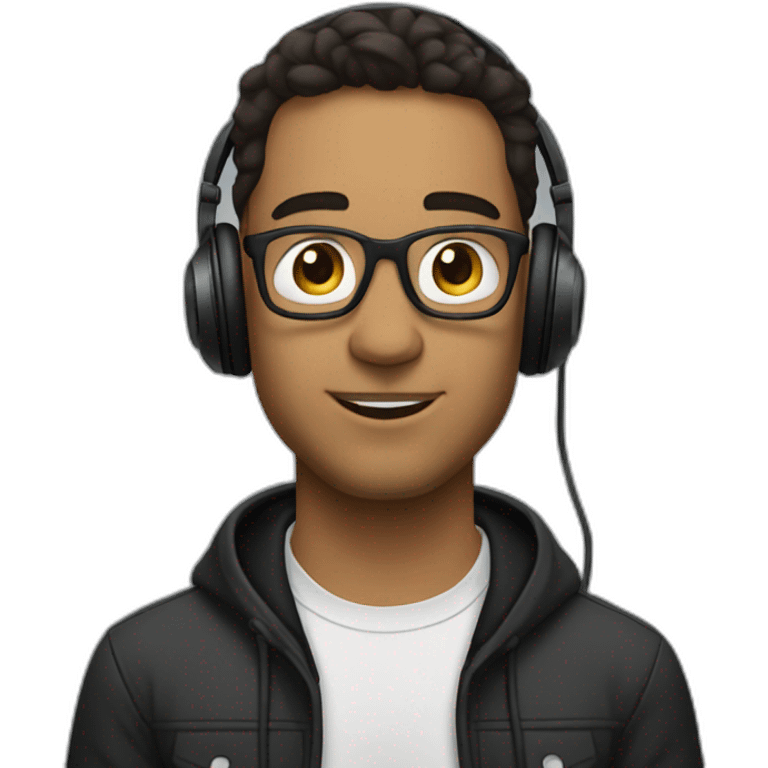 Alex the music producer with headphones on emoji