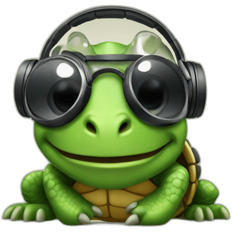 Dj turtle emoji