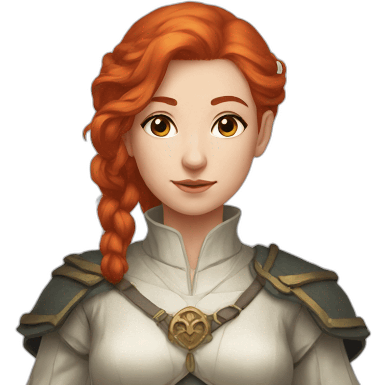 Dnd cleric girl redhead emoji