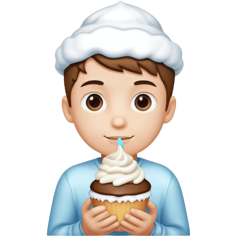 boy with frosting  emoji