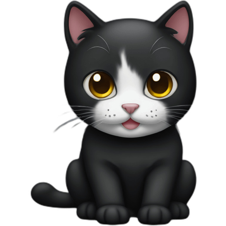 Cute black cat emoji