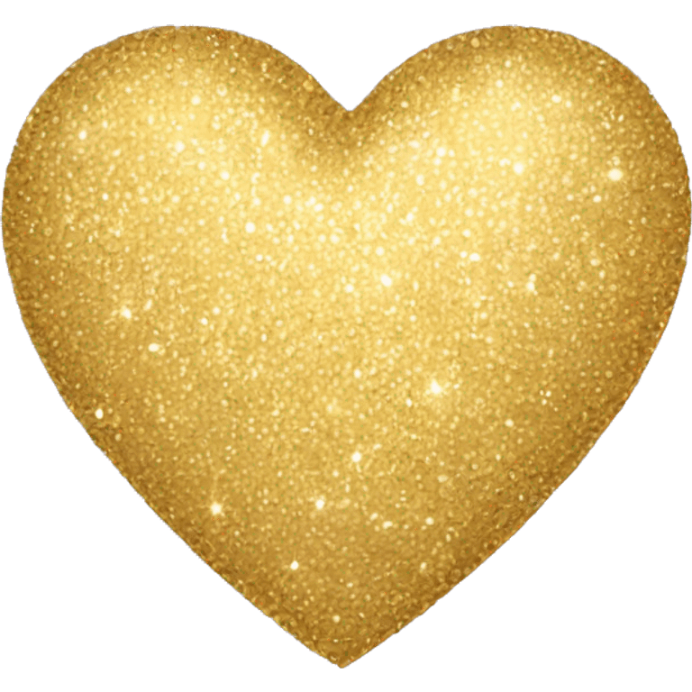 Sparkly gold heart emoji