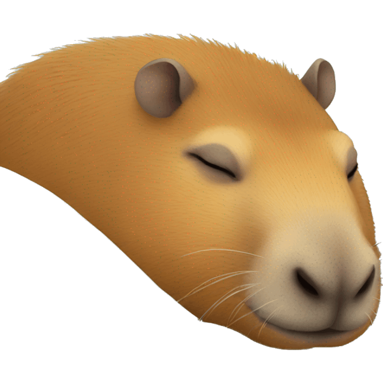 sleeping capybara emoji