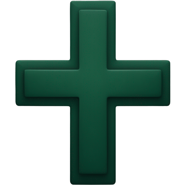 Dark Green Cross emoji