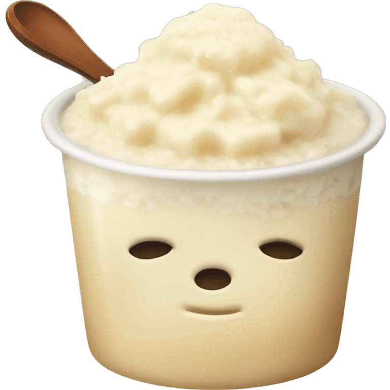 Rice pudding  emoji