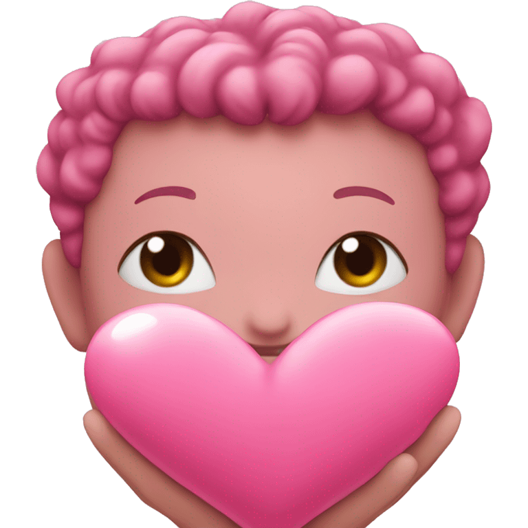 pink heart with a boe emoji